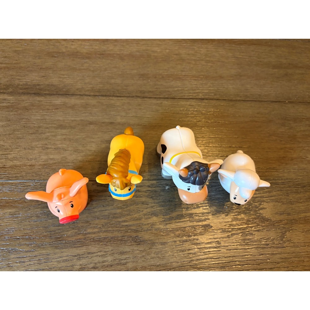 Fisher Price Little People Farm Animals Toddler OS 4pc Set Cow Pig Horse Sheep - Picture 4 of 8